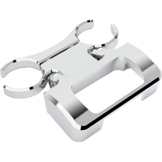 La Choppers T-Bar Gauge Mount - Chrome - 1.25" Diameter - M8 Softail - 2201-0276  LA-7398-10C