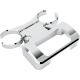 La Choppers T-Bar Gauge Mount - Chrome - 1.25" Diameter - M8 Softail - 2201-0276  LA-7398-10C