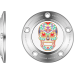 Figurati Designs Timing Cover - 5 Hole - Sugar Skull - Mirror Polished - Stainless Steel - 0940-2164  FD30-TC-5H-SS