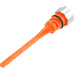 Figurati Designs Magnetic Oil Dipstick - Curved - Silver - M8 Softail - 0710-0294  FD01-STM8-SM-SS