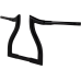 La Choppers Handlebar - Pre-Wired - Hammerhead - 12" - Black - 0601-6729  LA-7316-12BW