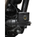 Thrashin Supply Co. Brake Reservoir Cap - Rear - Black - Twice Cut - '18+ Softail - 0610-2387  TSC-3177-4
