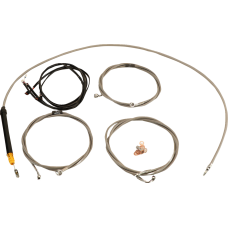 La Choppers Cable Kit - 18" - 20" Handlebars - Stainless - 0662-1195  LA-8059KT3-19