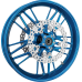 Arlen Ness Spider Rotor - 11.8" - Blue - 1710-4706  300-061