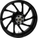 Coastal Moto Wheel - Hurricane 3D - Rear - Single Disc/with ABS - Black - 18x5.5 - 0202-2225  3D-HUR185SB-ABST