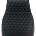 Saddlemen Step-Up Seat - Honeycomb - Extended Reach - Blue Stitching - FL '08-'23 - 0801-1562  808-07B-17801