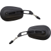 Rivco Products Mirror - Thru-Mount - Side View - Oval - Black - 0640-1677  MV307