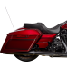 Drag Specialties Seats Freedom Seat - Vinyl - Double Diamond Silver Stitch - FLH '09-'23 - 0801-1482 Freedom Touring Seat