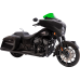 Klock Werks Kolor Flare Windshield - 10" - Green - 2312-1253  KWW-04-0639