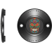 Figurati Designs Timing Cover - 2 Hole - Sugar Skull - Black - 0940-2163  FD30-TC-2H-BLK