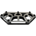 Kodlin Usa NXL Mini Floorboards - Black w/ Stainless Steel Cover - 1621-1165  K73254