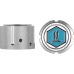 Figurati Designs Axle Nut Cover - Front - Stainless Steel - Legends Suspension Logo - Silver - 0214-2894  FD02-FAC-SS
