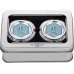 Figurati Designs Axle Nut Cover - Front - Stainless Steel - Legends Suspension Logo - Silver - 0214-2894  FD02-FAC-SS