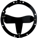 Custom Dynamics LED Headlight - Shark Demon® - Harley-Davidson® - 2001-2845  SD2-BW-W