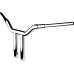 La Choppers One-Piece Kage Fighter Handlebar - 12" x 1-1/2" - Chrome - 0601-6267  LA-7343-12
