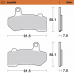 Moto-Master Brake Pads - Sintered Series - 1721-3502  412202-PU