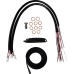 La Choppers Handlebar Cable/Brake Line Kit - Complete - 15" - 17" Handlebars - Black Vinyl - 0662-1181  LA-8059KT2-16B