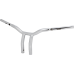 La Choppers Handlebar - One-Piece Kage Fighter - Pullback - 10" x 1-1/4" - Chrome - 0601-6705  LA-7369-10