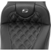 Saddlemen Roadsofa Extended Reach Seat - without Backrest - Lattice Stitch - Dark Gray Stitch - FL/FX '23-'24 - 0801-1795  823-07-20702