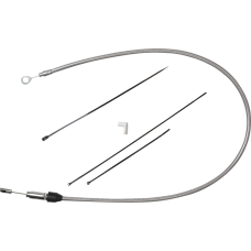 Drag Specialties Quick Connect Clutch Cable - Upper - 33" - Stainless Steel - 0652-3063 Quick Connect Clutch Cable