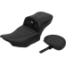 Saddlemen Roadsofa Extended Reach Seat - with Backrest - Honeycomb - Silver Stitch - FLTR/FLHX '23-'24 - 0801-1767  823-07-190B5