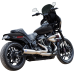S&amp;S Cycle 2-into-1 Qualifier Exhaust System - 50-State - Silver - Softail - 1800-2682  550-1103
