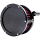 Feuling Parts BA Air Cleaner Kit - Black with Red Filter - '08-'17 Dyna/Softail/Touring - 1010-3313 5453