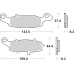 Sbs HS Brake Pads - V-Strom - 705HS - 1722-0706  705HS