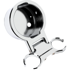 La Choppers T-Bar Gauge Mount - Single - Chrome - 1.00" Diameter - 2201-0272  LA-7398-01C