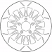 Moto-Master Brake Rotor - Front Right/Front Left - Rialto - 1711-2183  110754-PU