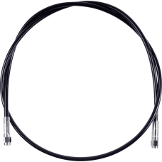 Magnum Shielding Universal XR Brake Line - 15" - Black w/ Chrome Fittings - 1741-6706  SSC0500-15