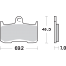 Sbs Dual Carbon Brake Pads - NSR250R - 1721-1562  782DC