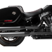 Drag Specialties Seats Predator 2-Up Seat - Vinyl - Double Diamond - Red Stitching - FLSB/FXLRS '18-'24 - 0802-1637 Performance Predator 2-Up Seat