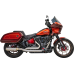 Bassani Xhaust True Dual Performance Exhaust System with 4" Muffler - Stainless Steel - 1800-2657  1S97SS