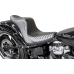 Le Pera Tailwhip Daddy Long Legs Seat - Double Diamond w/ Blue Thread - FLH/FLT '08-'24 - 0801-1543  LK-587DLDD-BLUE