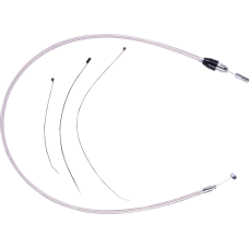 Magnum Shielding Polished Stainless Quick Connect Upper Clutch Cable - 0652-3168  523810HE