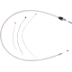 Magnum Shielding Polished Stainless Quick Connect Upper Clutch Cable - 0652-3149  5238HE