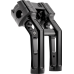 Arlen Ness Method Kickback Handlebar Riser - Softail Gauge Cut-Out - 7" - Black - 0603-1145  520-055