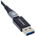 Ridepower Male USB to Female USB-C Adapter - Power - Compact - Black - 3807-0716  RPUSBUSBCADPT