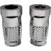 Eddie Trotta Designs Fork Slider Covers - Chrome - Cross-Cut - 0411-0257  TC-WT962