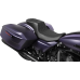 Drag Specialties Seats Performance Predator 2-Up Seat - Vinyl - Black Double Diamond Stitch - FLHX/FLTR '23-'24 - 0801-1941 Performance Predator 2-Up Seat with Extended Reach