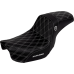 Saddlemen Pro Series SDC Performance Seat - Carbon Fiber/Lumbar Gripper - White Stitch - Dyna '06-'17 - 0803-0729  SC80604WHI