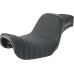 Slyfox Highnoon Seat - Vinyl - Classic Stitch - Gray Logo - Dyna '12-'16 - 0803-0755  4694B-slyfox