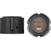 Figurati Designs Axle Nut Cover - Front - Stainless Steel - Sugar Skull - Black - 0214-2819  FD30-FAC-BLK