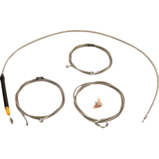 La Choppers Handlebar Cable/Brake Line Kit - 12" - 14" Ape Hanger Handlebars - Stainless Steel - 0662-1165  LA-8059KT-13