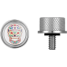 Figurati Designs Seat Mounting Knob - Stainless Steel - Sugar Skull - 0820-0246  FD30-SEAT-SCREW-SS