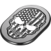 Figurati Designs Antenna Cover - Right Rear Fender - Contrast Cut American Flag Skull - Black - 1405-0335  FD28-AC-BLK-RT