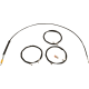 La Choppers Handlebar Cable/Brake Line Kit - 18" - 20" Ape Hanger Handlebars - Black Vinyl - 0662-1172  LA-8059KT-19B