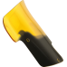 Klock Werks Kolor Flare Windshield - 8" - Yellow - Indian - 2312-1212  KWW-04-0629