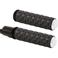 Arlen Ness Air Trax Grips - TBW - Chrome - 0630-3268  500-067